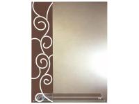 Зеркало 600*800мм с мат.рис. полка 500мм 45610  САНАКС