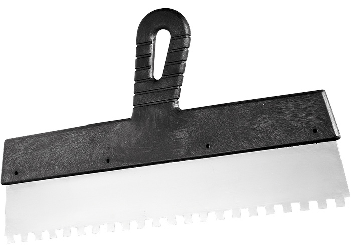 Шпатель 250мм зуб.4*4мм нерж.        СИБРТЕХ