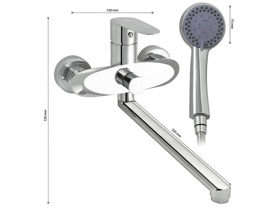 Смеситель для ванны 8670 MAGNUS  САНАКС  нез