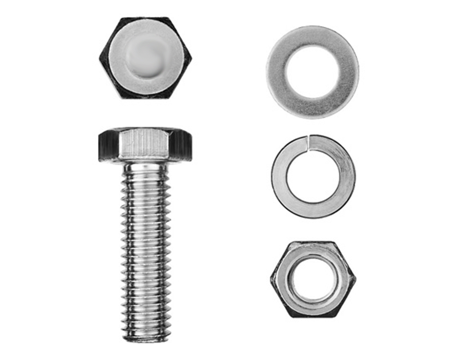 Комплект болт 6*20  с гайкой и шайбой М6 11шт  FIT