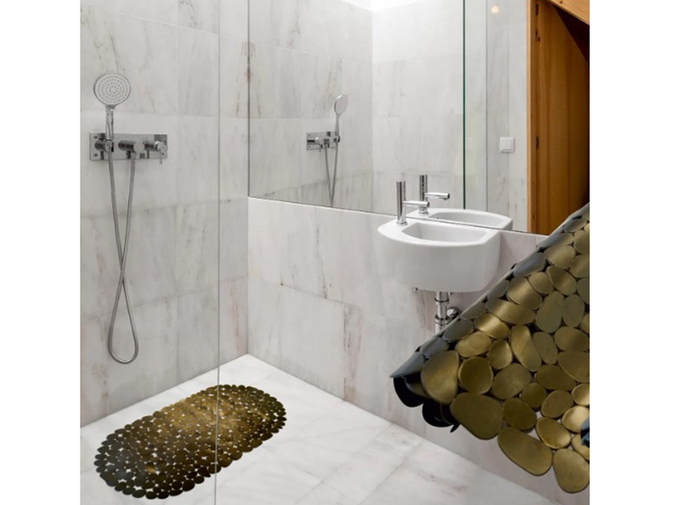 Коврик для ванны 36х69 см Лунный камень Античная латунь  (10)