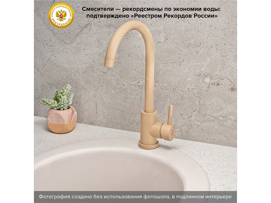 Смеситель для мойки SUS124BNK-017F РМС