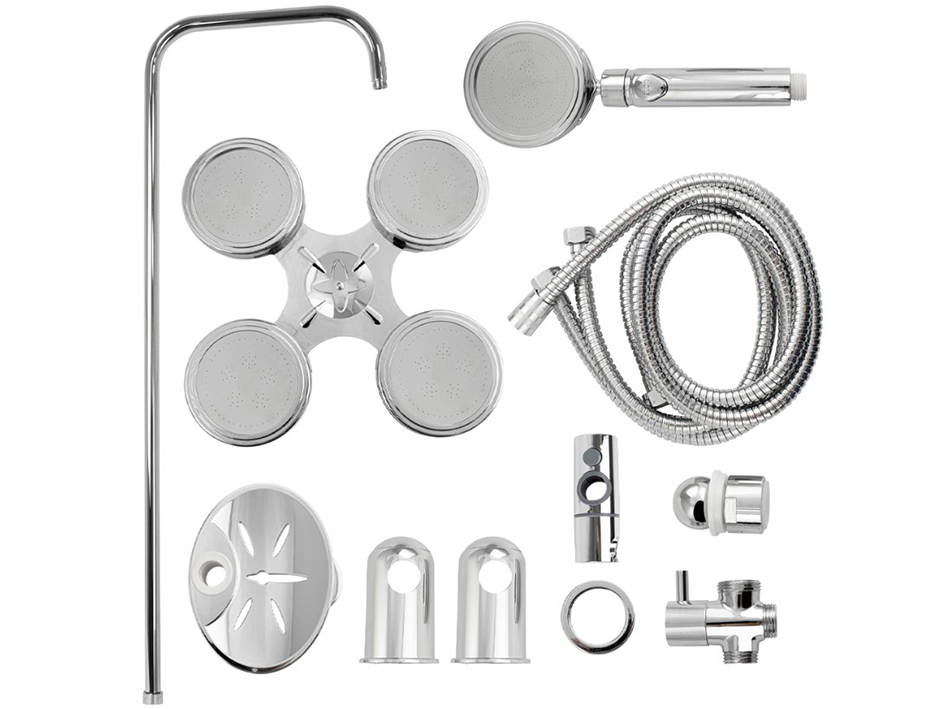 Душевая стойка тропический душ с двумя лейками 3059 МАК  САНАКС  