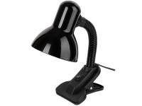 Настольная лампа Е27 черный на прищепке GTL-022-60-220  GENERAL