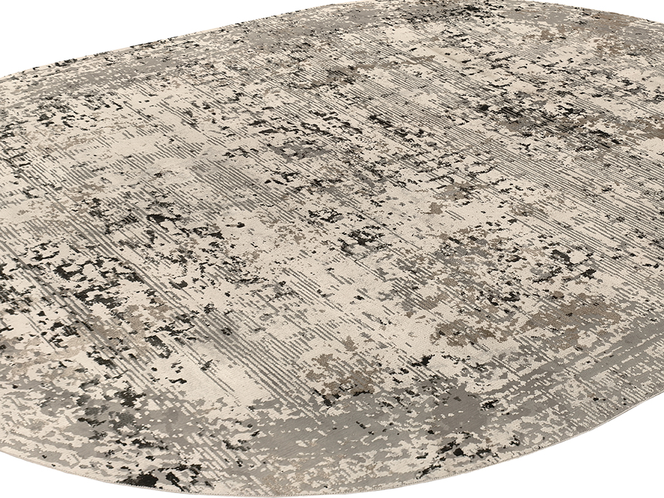 Ковер DAHLIA 160X230 0590A CREAM GREY ОВАЛ  FDS OZ KAPLAN