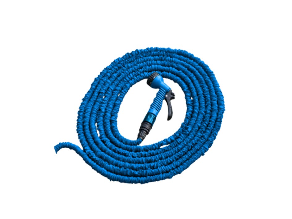 Шланг 5-15м синий с насадкой TRICK HOSE