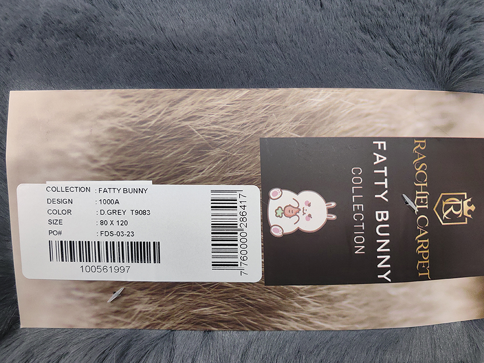 Ковер FATTY BUNNY 120X120 1000A CREAM КРУГ  FDS BALAT