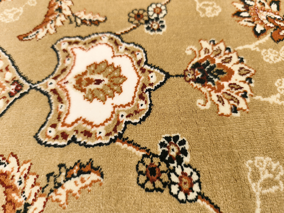 Ковер TAJMAHAL 070X120 TJ300 MUSTARD/CREAM ОВАЛ  FDS OZ KAPLAN 