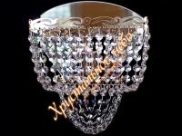 Бра  Квадрат №2 ЗОЛОТО      ХРУСТАЛЬНОЕ НЕБО