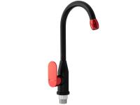 Смеситель для мойки черный из алюминия 80208 BRIMIX  САНАКС 