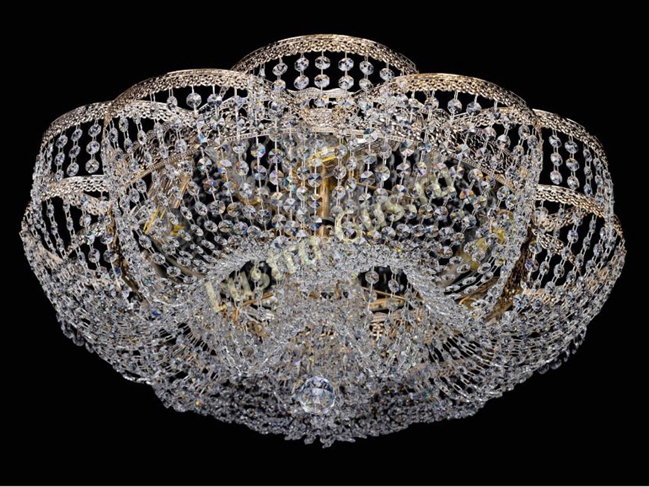 Люстра  Лотос Флора №3 ЗОЛОТО    ХРУСТАЛЬНОЕ НЕБО