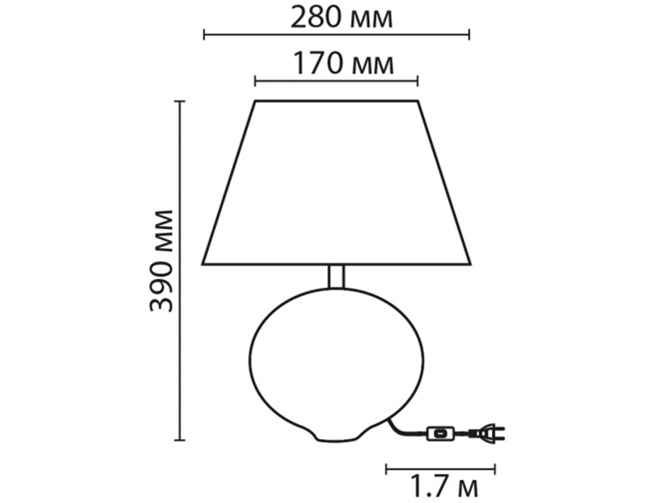 Настольная лампа 8139/1T TAPALA (0048135)  СОНЕКС