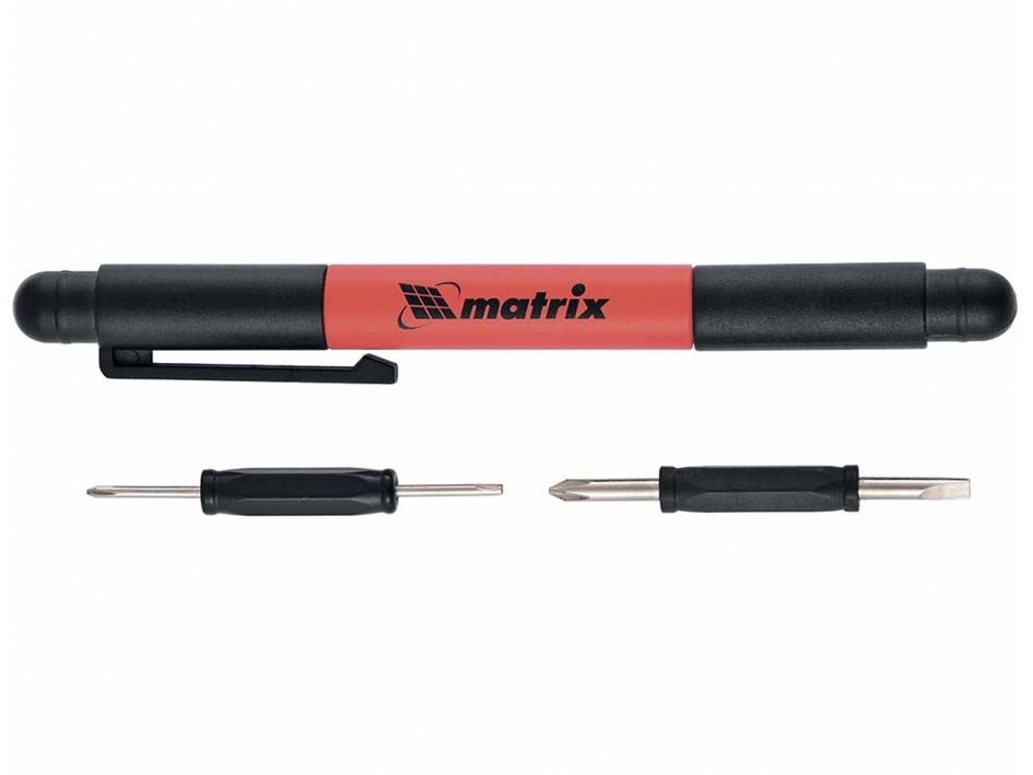 Отвертка-ручка с комбинированными битами для точных работ     MATRIX