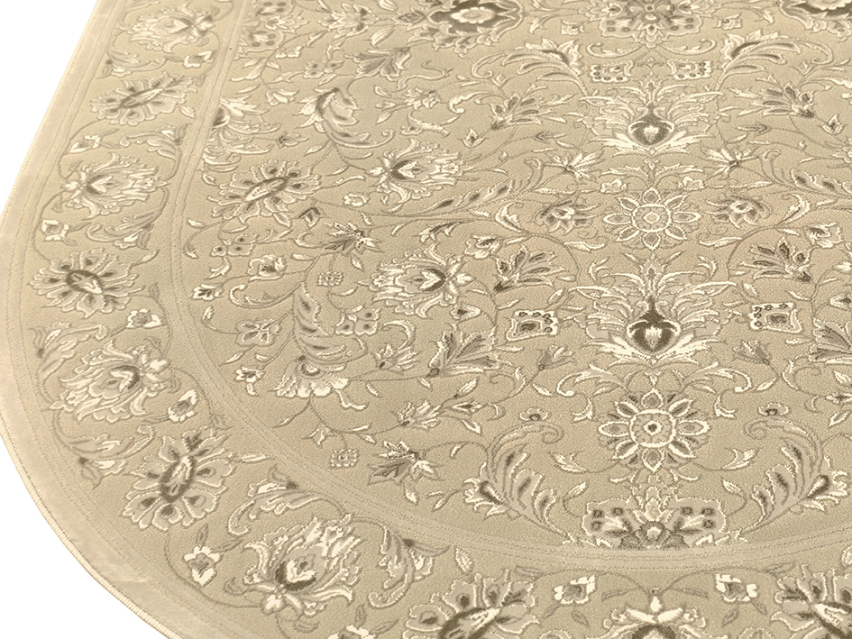 Ковер ELEGANT 200X290 EL101 L.BEIGE CREAM ОВАЛ  FDS OZ KAPLAN 