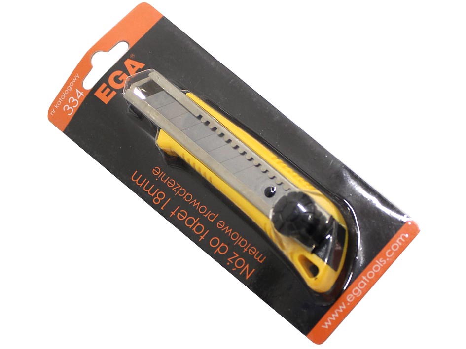 Нож маляр.18см усиленный EGA