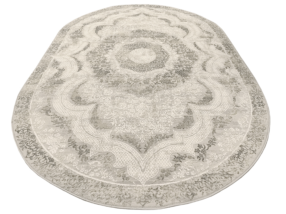 Ковер INFINITY SILK 200X290 05902B GREY ОВАЛ   PREMIER HALI