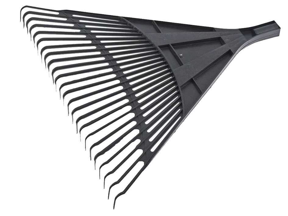 Грабли веерные 24-зуба без черенка полипропиленовые     Сибртех