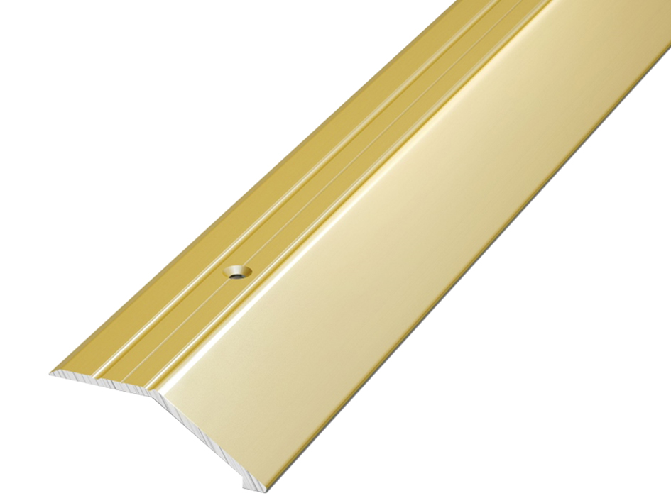 Стык 45*15мм 0.9 золото анодированное разноуровневый со скрыт.креп.
