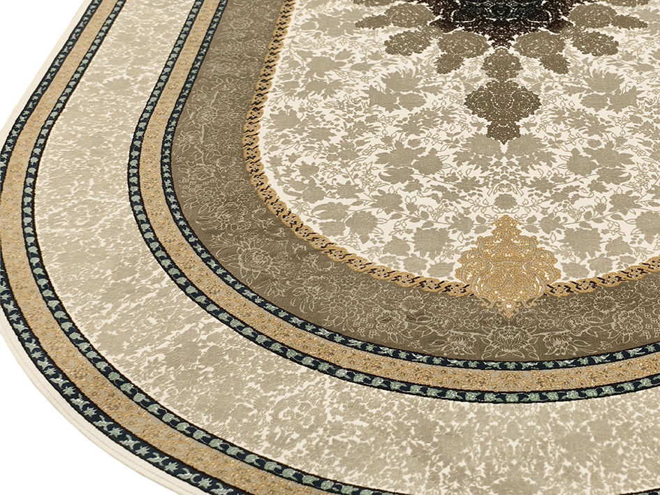 Ковер HASHT BEHESHT 060X100 SHIMA CREAM ОВАЛ   FARRAHI