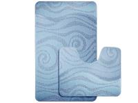 Набор ковриков для ванной CLASSIC 50X80+40X50 CLT202018-BABY BLUE-201   BANYOLIN HALI