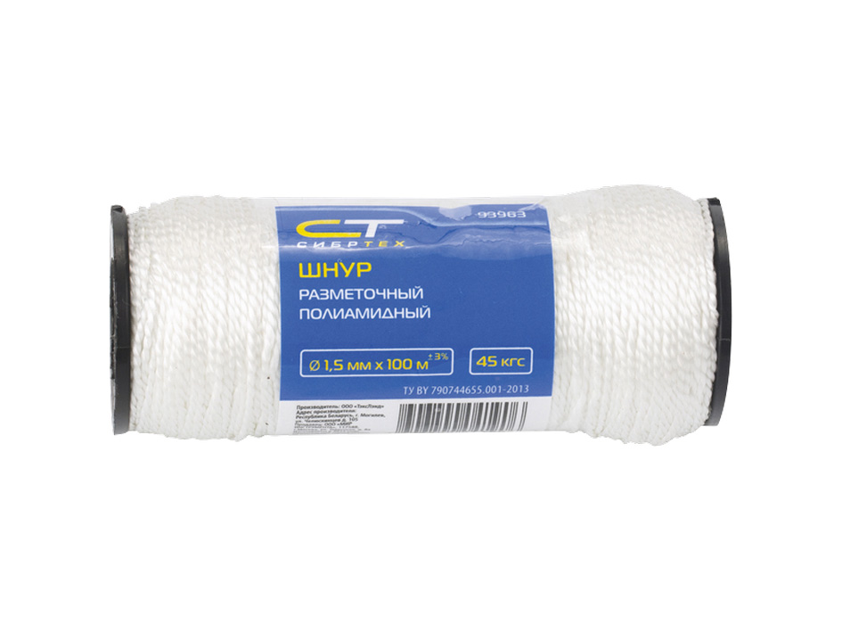Шнур 2.0мм 50м крученый    СИРБТЕХ