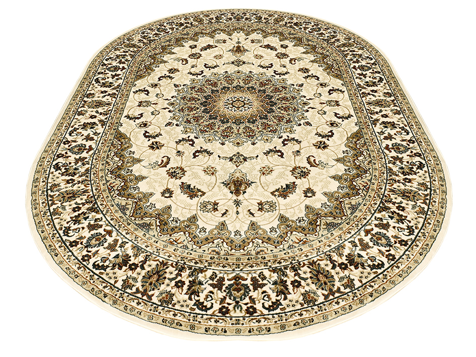 Ковер TAJMAHAL 160X230 TJ305 CREAM/CREAM ОВАЛ  FDS OZ KAPLAN 