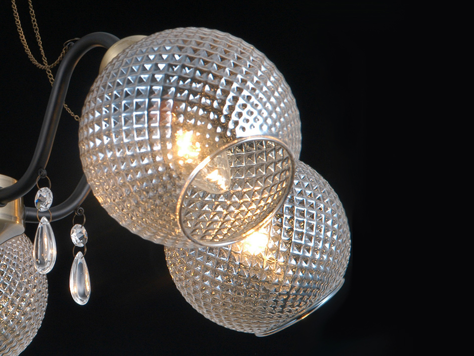 Светильник IL 0432-5CSQ-29 AB BK     ELEKTRA