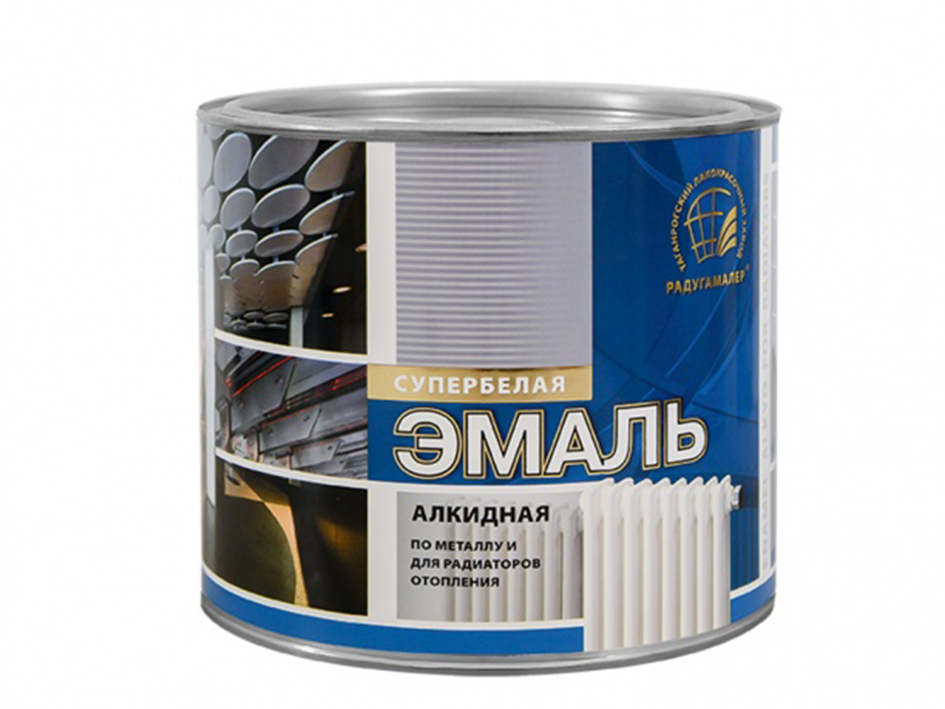 Эмаль для радиаторов алкидная 0.4кг  РАДУГА  (28)