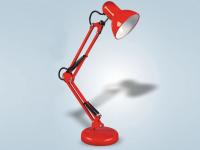 Настольная лампа 60Вт Е27 красный СНО-15К IN HOME