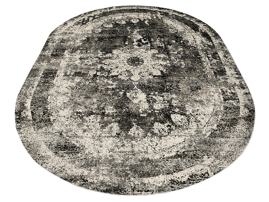 Ковер DAHLIA 200X290 0591A D.GREY BLACK SH ОВАЛ  FDS OZ KAPLAN 