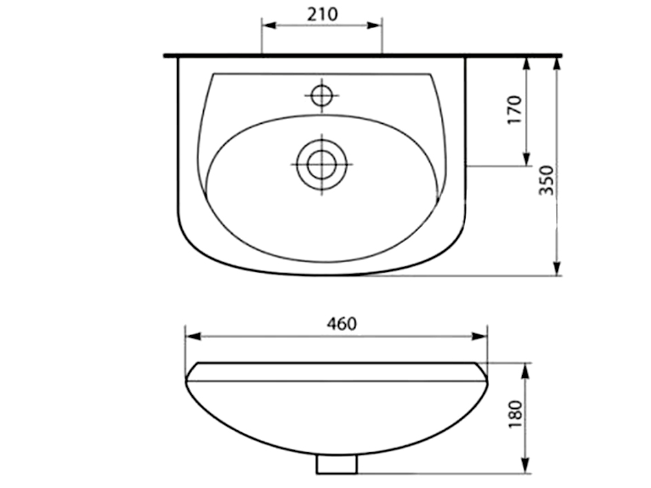 Тумба СОЛО 40 c умывальником УЮТ 45  МК