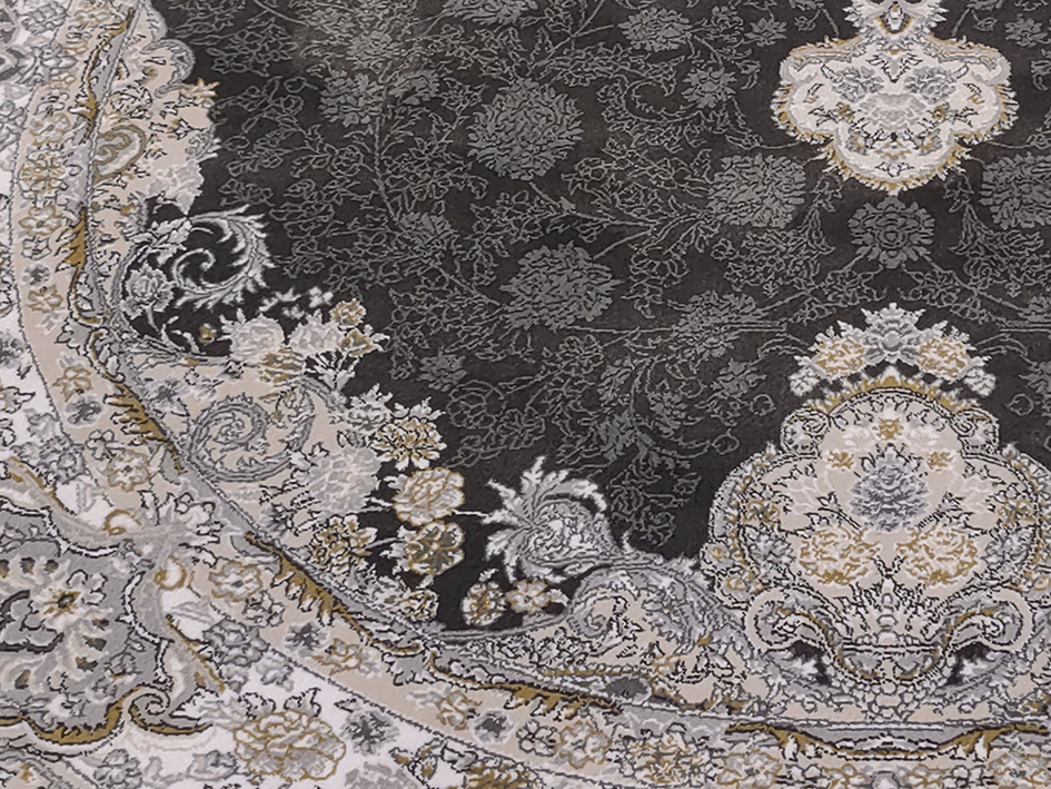 Ковер BARZIN 160X230 AVANG DARK GRAY LIGHT ОВАЛ NEW   FARRAHI