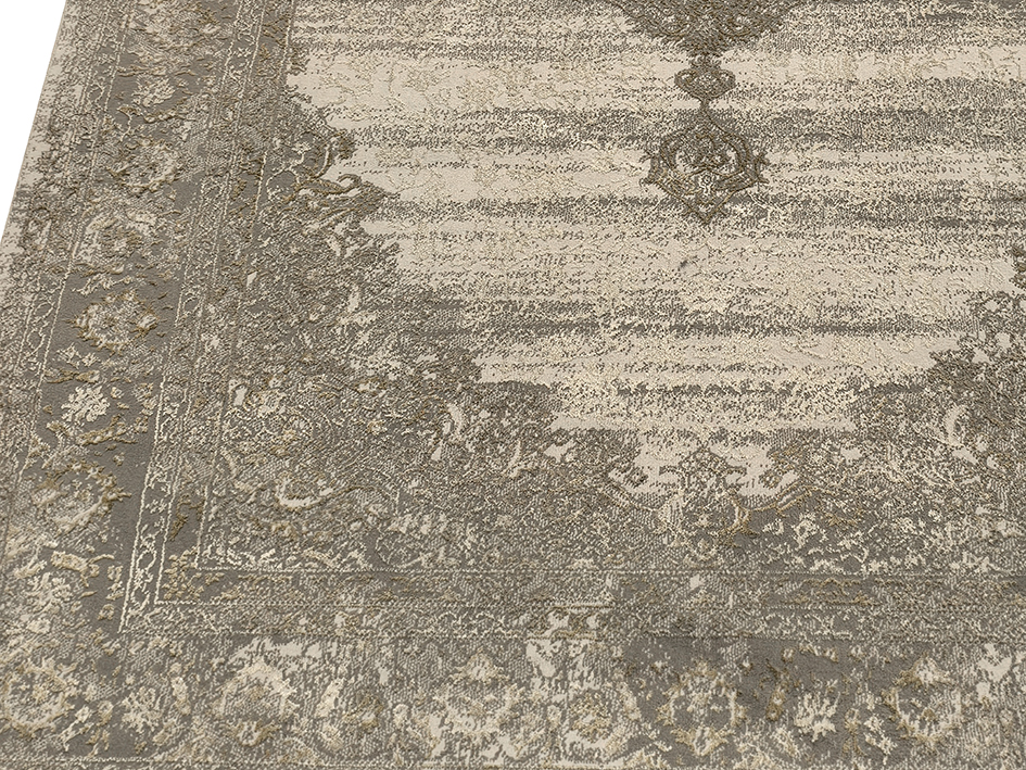 Ковер LISA 280X380 B5328A L.GREY-MUSTARD  FDS OZ KAPLAN 