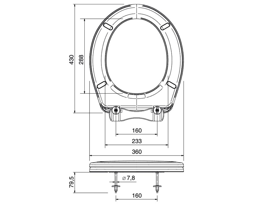 Крышка для унитаза универсальная розовая   ORIO