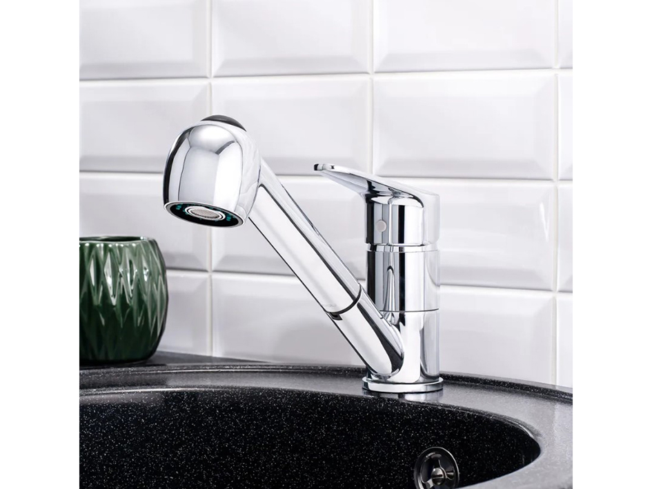 Смеситель для мойки вытяжной B8282-8  РМС