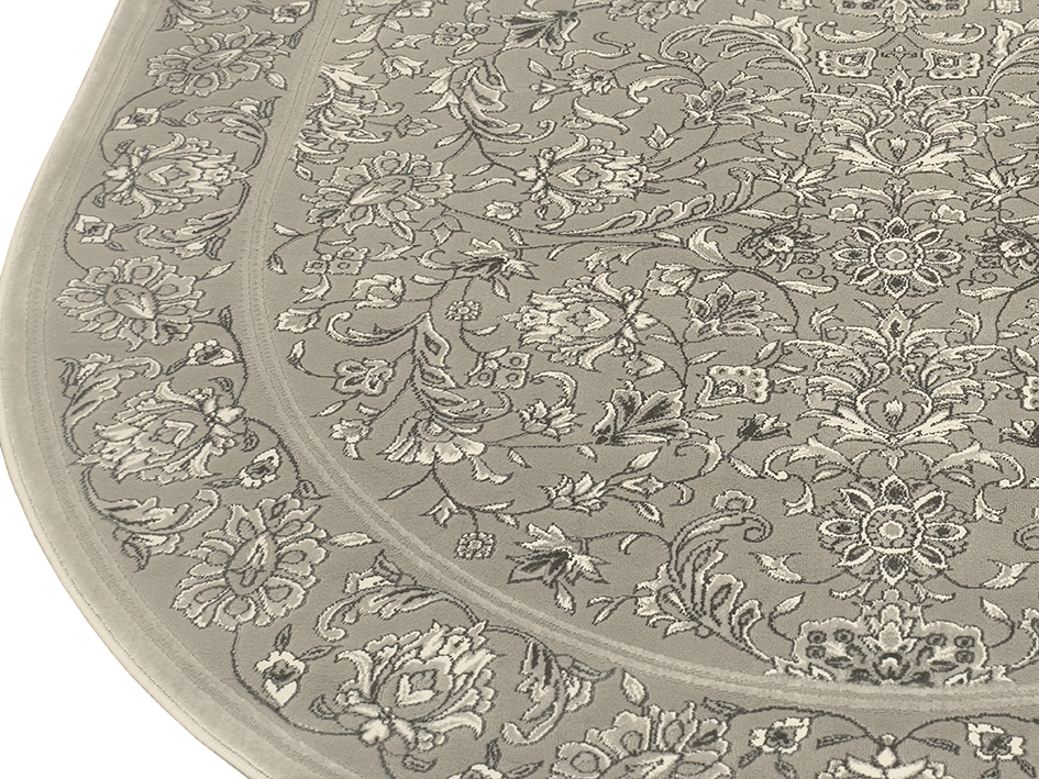 Ковер ELEGANT 200X290 EL101 SILVER L.GREY ОВАЛ  FDS OZ KAPLAN 