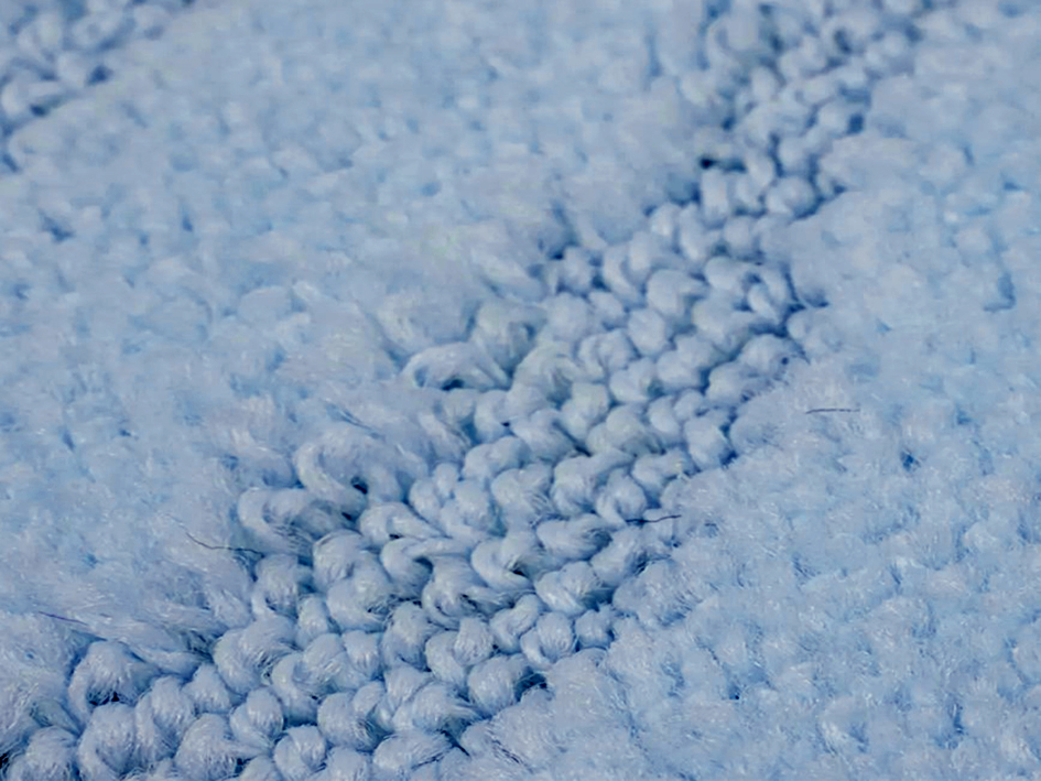 Набор ковриков для ванной CLASSIC 50X80+40X50 CLT202018-BABY BLUE-201   BANYOLIN HALI