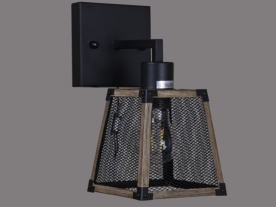 Светильник бра IL 1006-1W-05 BK WOOD      ELEKTRA