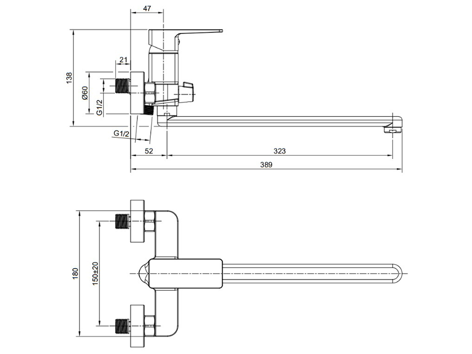 Смеситель для ванны 25221NRGM NAVARRA  OLIVE’S  нез
