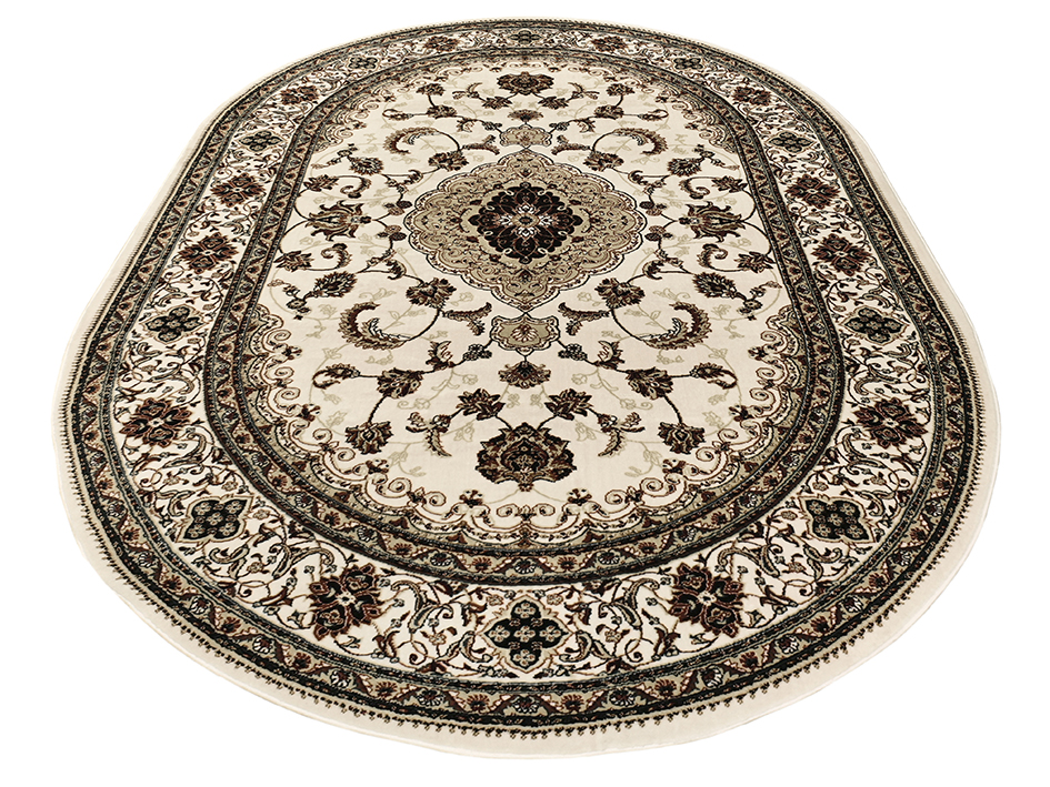 Ковер TAJMAHAL 200X290 TJ300 CREAM/CREAM ОВАЛ  FDS OZ KAPLAN 