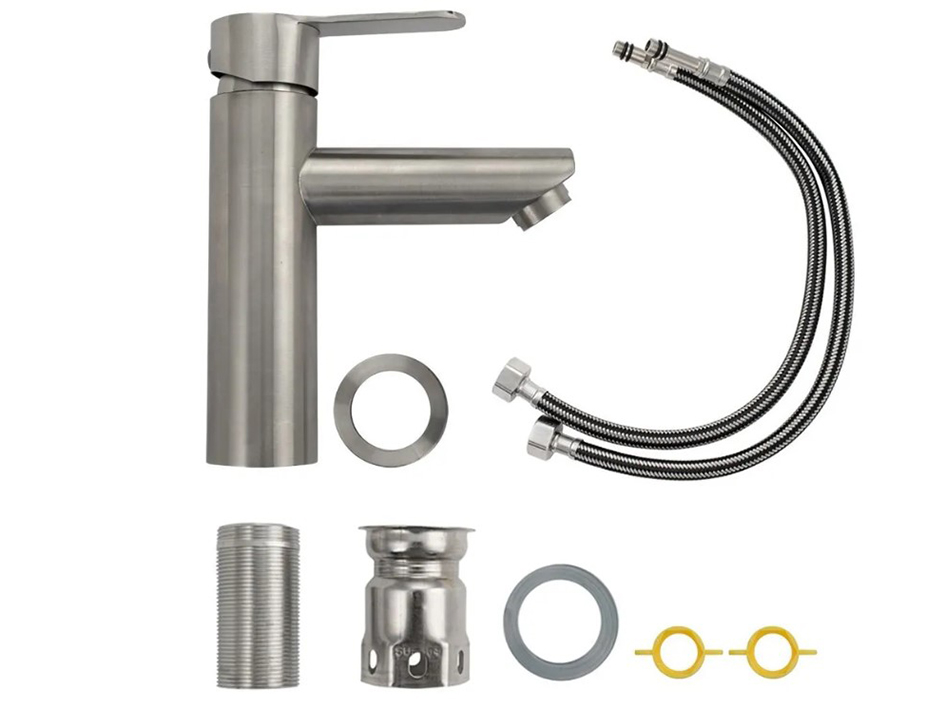 Смеситель для умывальника сатин 9351 BRIMIX  САНАКС 