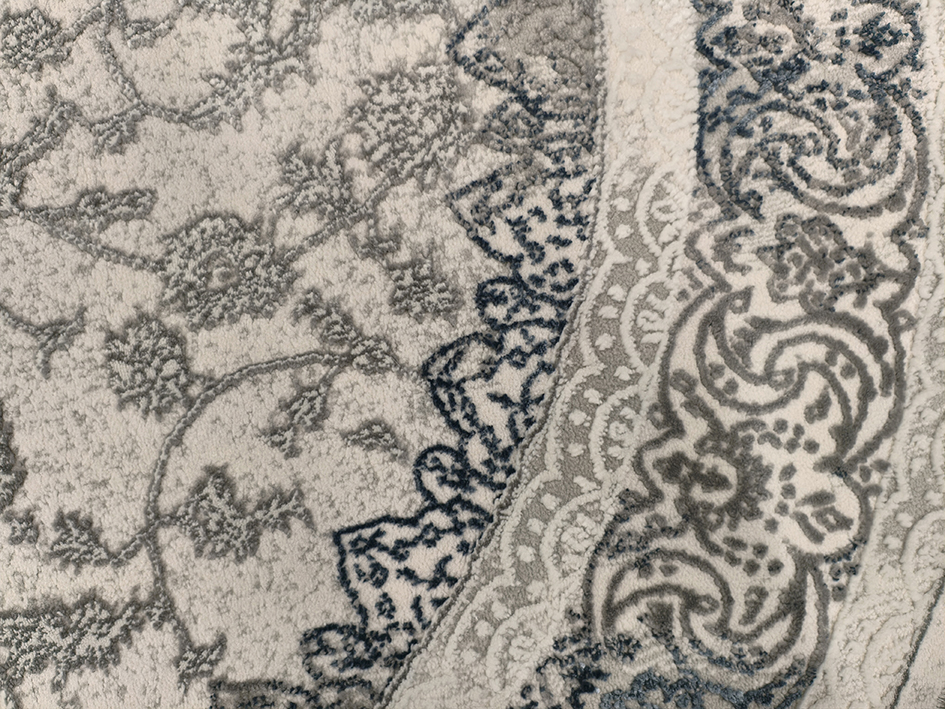 Ковер ASTER 200X290 A5557B CREAM-BLUE ОВАЛ  FDS OZ KAPLAN 