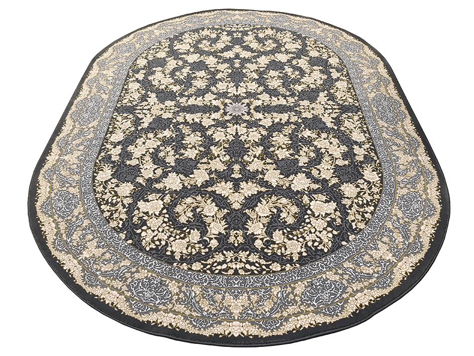 Ковер BARZIN 200X300 ALMA DARK LIGHT GRAY ОВАЛ NEW   FARRAHI