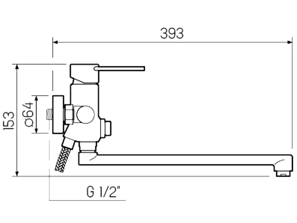 Смеситель для ванны SL130-006EK РМС  нез