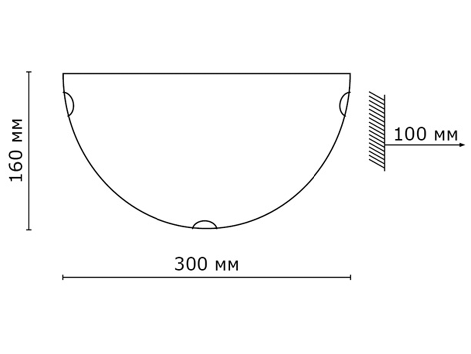 Светильник 008 300*160 VUALE  СОНЕКС