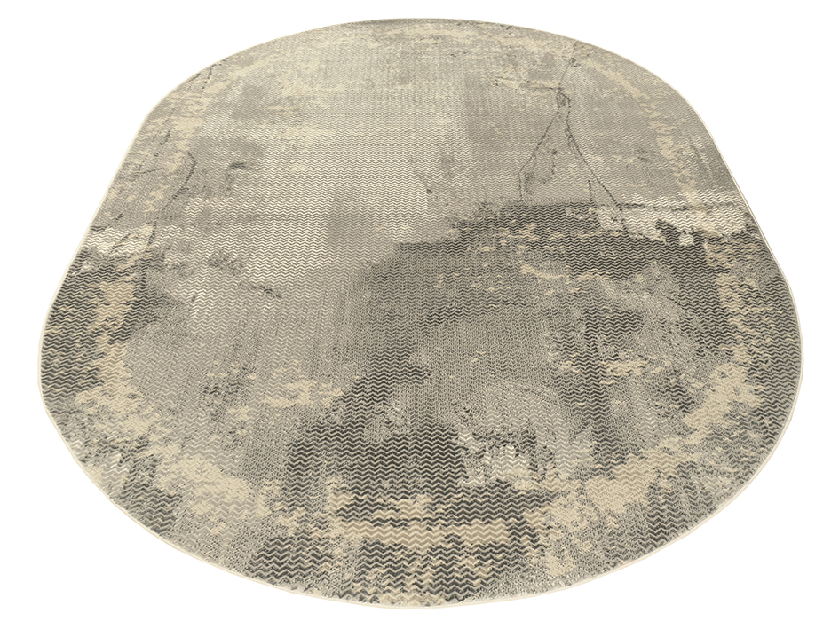Ковер ELEGANT 160X230 EL100 CREAM SILVER ОВАЛ  FDS OZ KAPLAN 