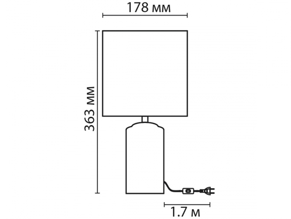 Настольная лампа 8141/1T TERAZIO (0048137)  СОНЕКС