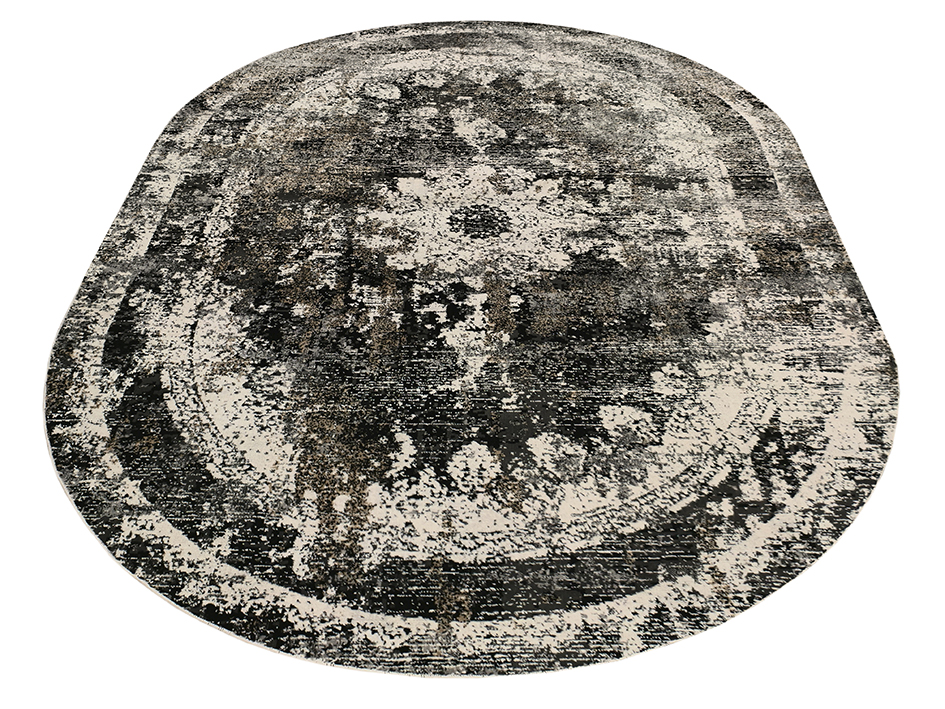 Ковер DAHLIA 160X230 0591A D.GREY BLACK SH ОВАЛ  FDS OZ KAPLAN 