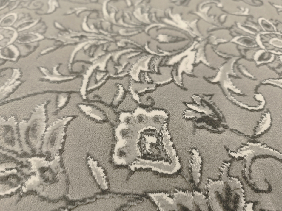 Ковер ELEGANT 200X290 EL101 SILVER L.GREY ОВАЛ  FDS OZ KAPLAN 
