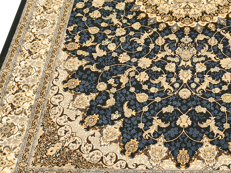 Ковер HASHT BEHESHT 150X225 YEKTA DARK BLUE   FARRAHI